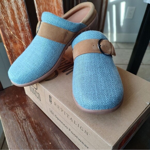 Shoes - Waco Womens Blue "Aria" Slides. NIB ❤️